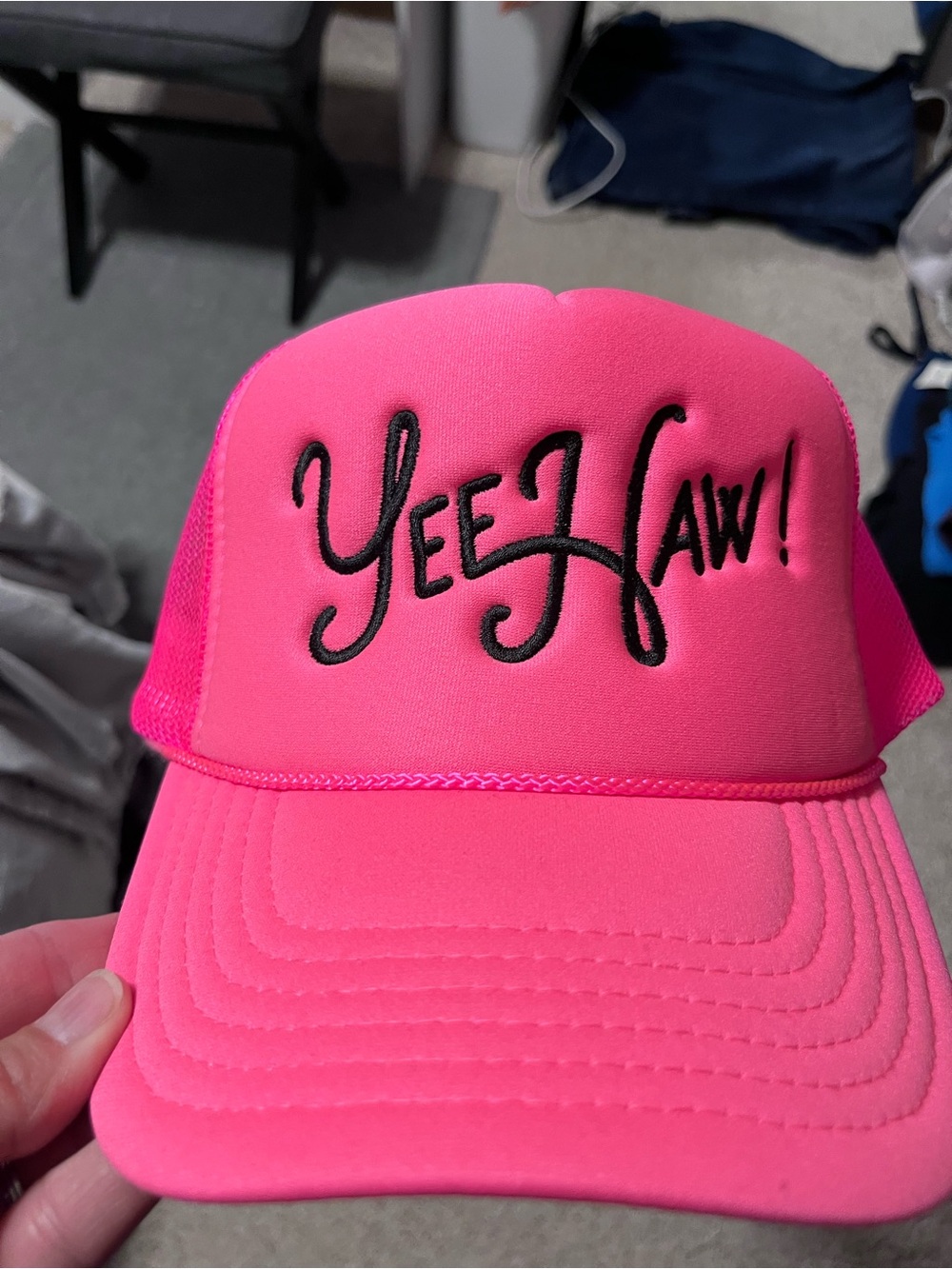 Pink Yee Haw! Trucker Hat